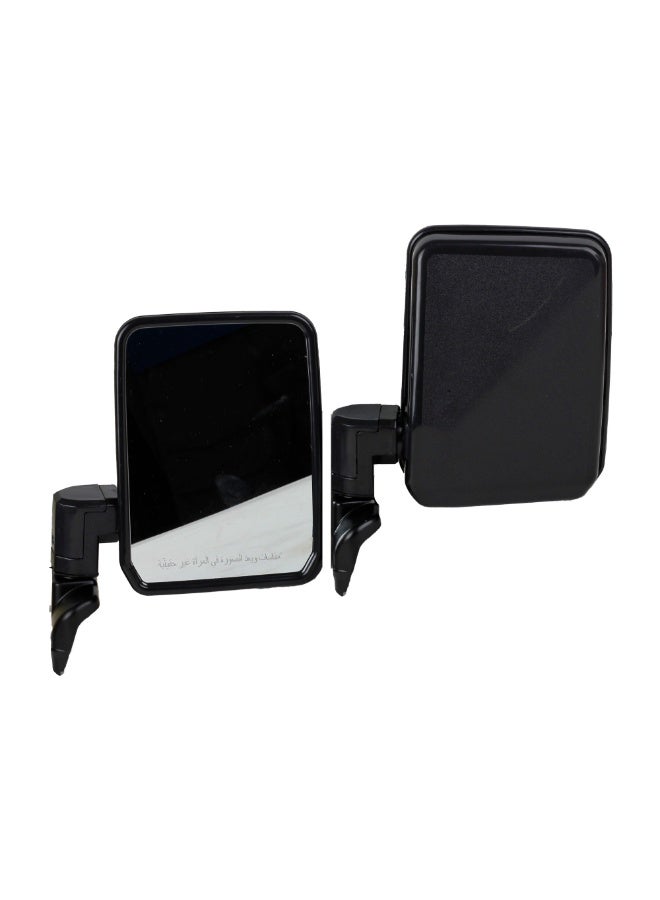 طقم مرايات جانبية سوداء لاند كروزر بيك أب شاص وربع - Image 2